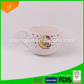 stoneware soup mug, soup mug printed customized logo, promotion mug